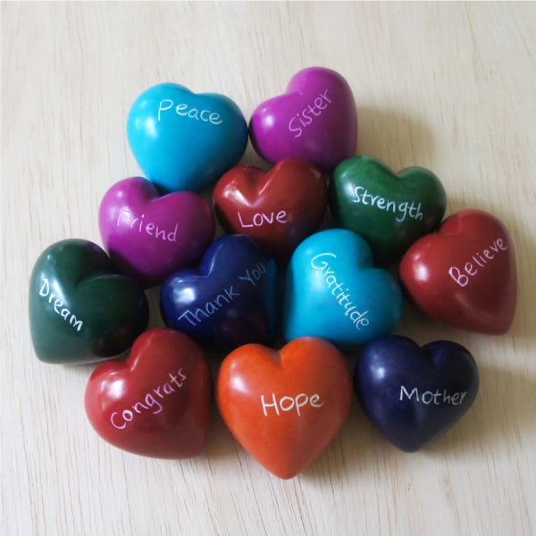Set of 12 Word Hearts