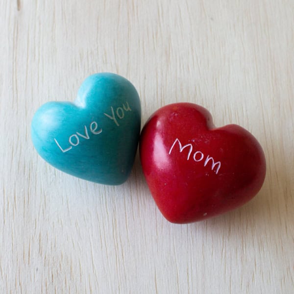 Set of 6 Love You/Mom Hearts - Image 2