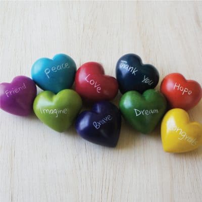 Word Hearts Sold by Word, Sets of 6
