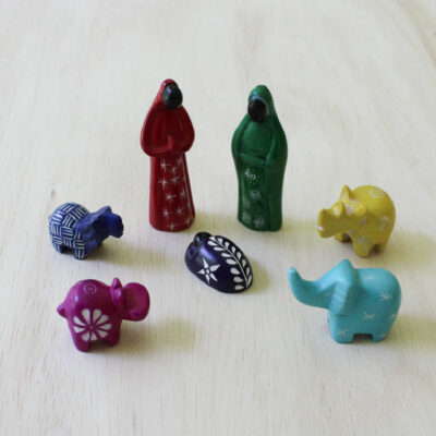 7 Piece Safari Nativity, Colorful