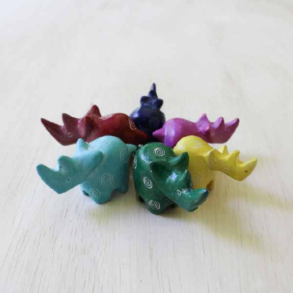 Set of 6 Tiny Rhinos - Image 2