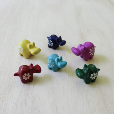 Set of 6 Tiny Hippos