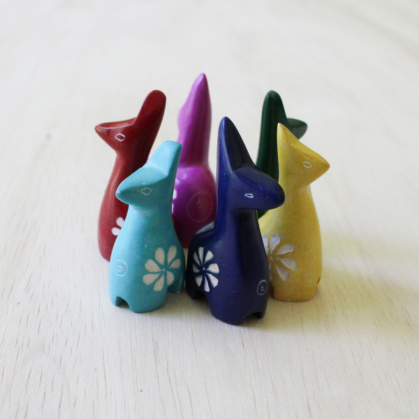 Set of 6 Tiny Giraffes - Image 2