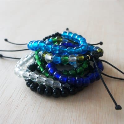 Adjustable Recycled Glass Bracelets