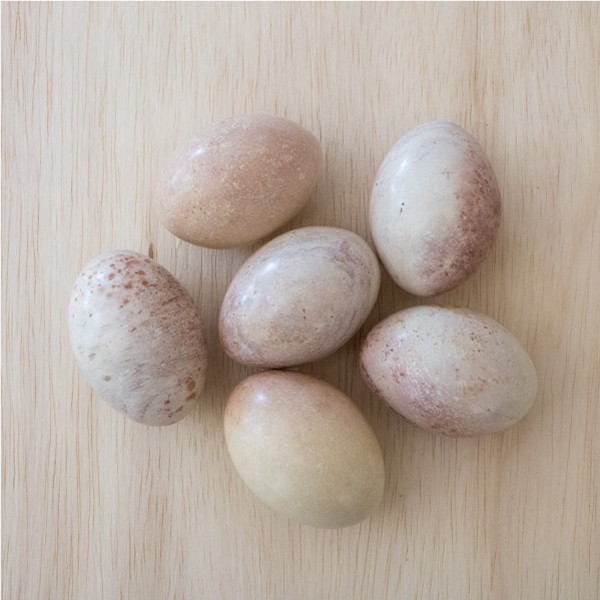 Set of 6 Natural Eggs